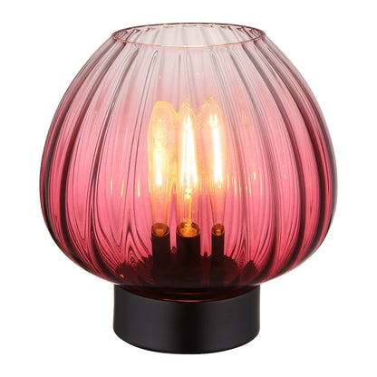 Lampada da tavolo nera sottile