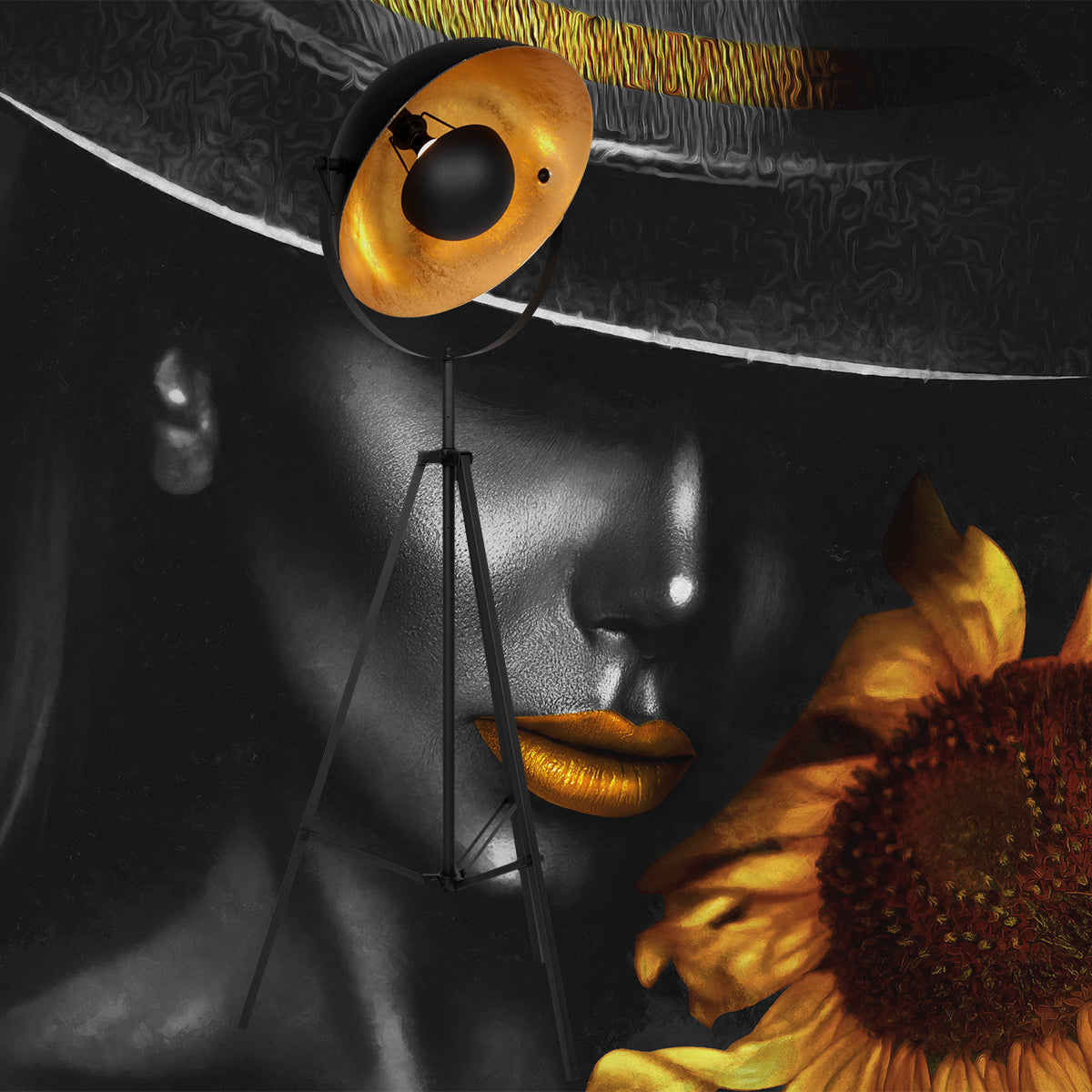 industriele-zwarte-vloerlamp-gouden-zonnebloemkap-mexlite-sunflower-variant-image3