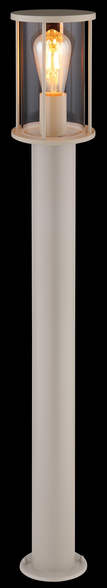 Grande lampada da esterno in vetro color sabbia – immagine 2