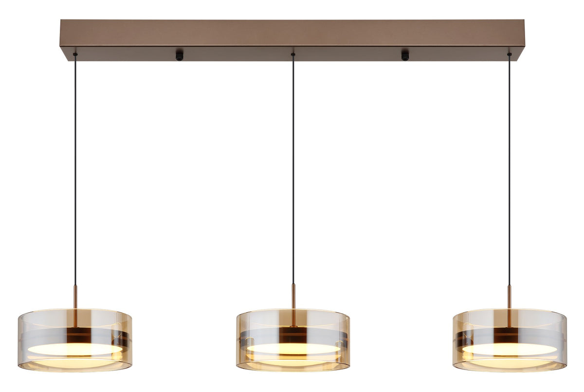 Grande lâmpada de pendurar LED na cor café – imagem 2