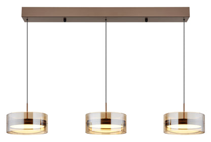 Grande lâmpada de pendurar LED na cor café – imagem 2