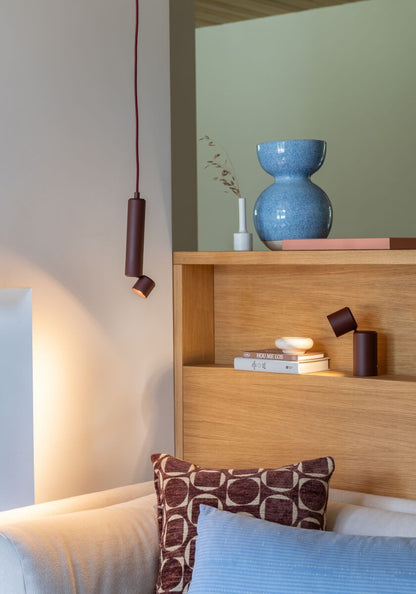 Bordeauxrode aluminium hanglamp met richtbare spot It's About RoMi Milan – afbeelding 12