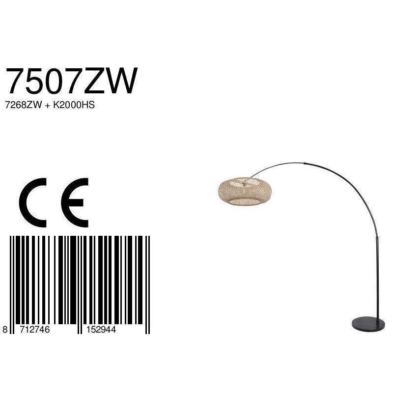 zwarte-booglamp-met-bamboe-kap-steinhauer-sparkled-light-variant-image8a