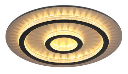 Modern liten svart metall LED taklampa – bild 3