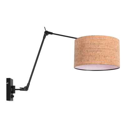 zwarte-wandlamp-met-kurken-kap-en-flexibele-arm-steinhauer-prestige-chic-variant-image1