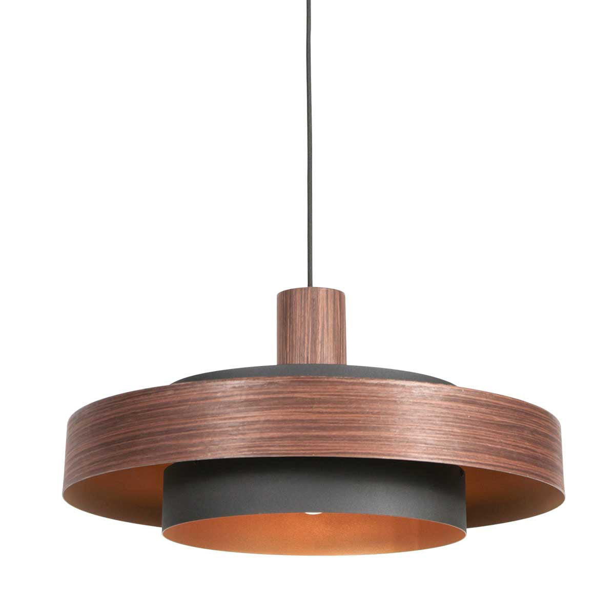 Ретро висяща лампа Flinter от Anne Lighting, Ø50 см