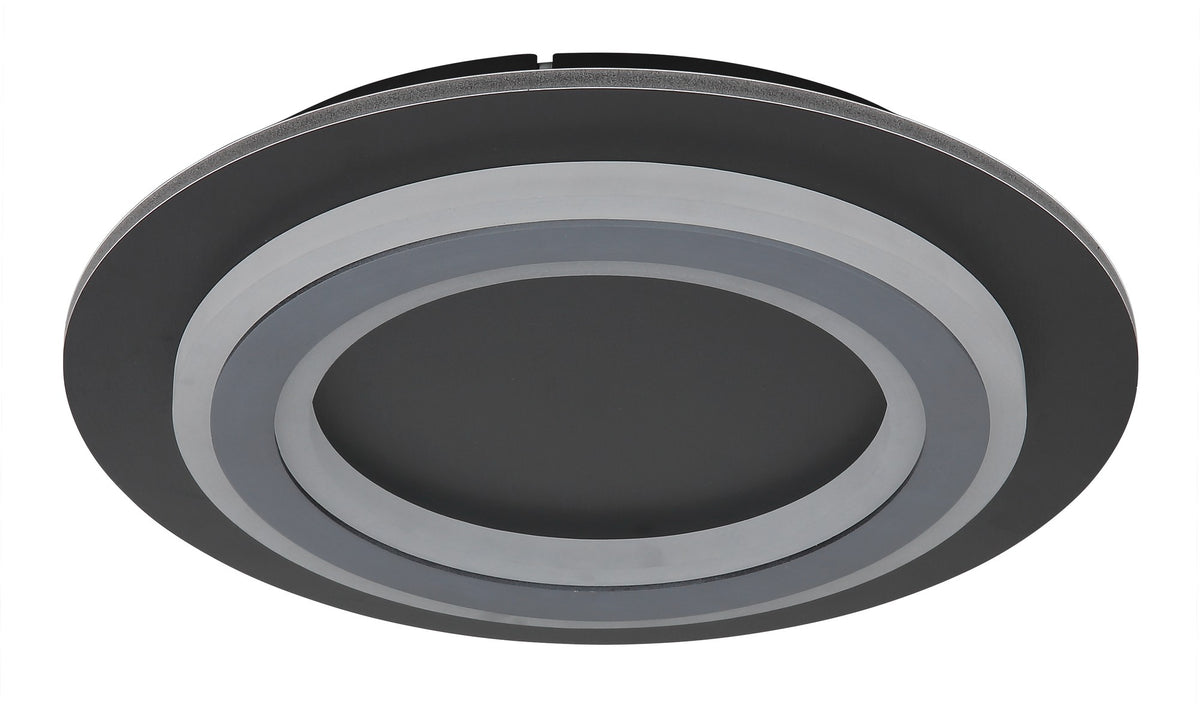 Elegantne must metalline LED 2 valgusega laelamp – pilt 1