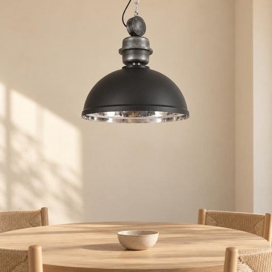 Mexlite Gaeve Black Industrial Pendant Light Ø50cm – lifestyle image