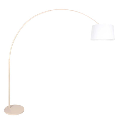 mooie-design-beige-booglamp-met-witte-kap-steinhauer-sparkled-light-main-image
