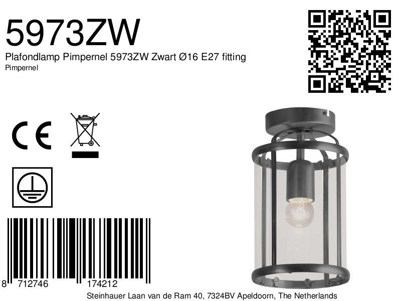 zwarte-klassieke-plafondlamp-glas-metaal-lantaarnvorm-steinhauer-pimpernel-variant-image8a