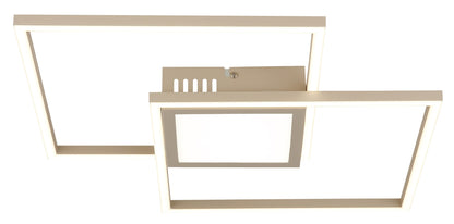 Pequeno plafon de metal LED na cor areia – imagem 2