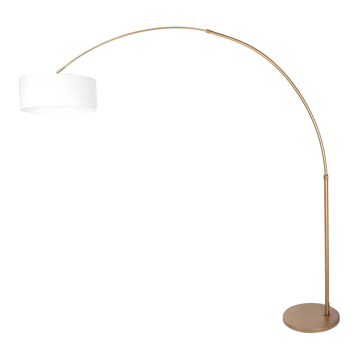bronze-klassieke-booglamp-witte-stoffen-kap-steinhauer-sparkled-light-variant-image1