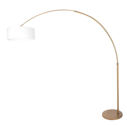 bronze-klassieke-booglamp-witte-stoffen-kap-steinhauer-sparkled-light-variant-image1