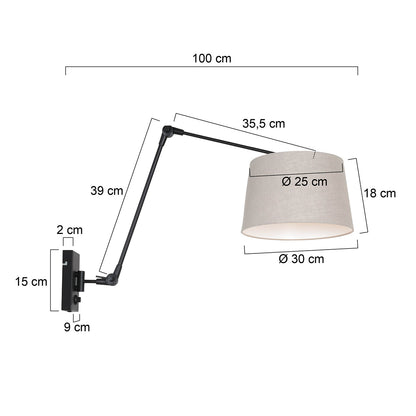 wandlamp-met-tapse-kap-steinhauer-prestige-chic-variant-image7