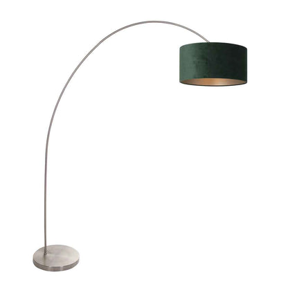 stalen-klassieke-booglamp-met-groene-lampenkap-mexlite-solva-main-image