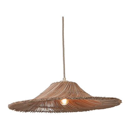 Pequena lâmpada de suspensão de rattan na cor natural GOOD&MOJO Cancun