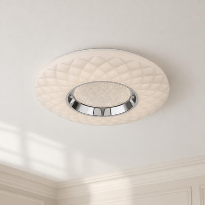 Obolg Magnifique -kattovalaisin, valkoinen LED Ø 49 cm – tunnelmakuva