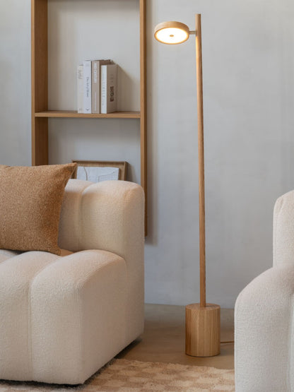 Lampada da terra in legno di frassino naturale senza tempo GOOD&MOJO Okinawa – immagine 5