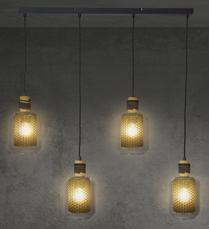 moderne-hanglamp-met-zwart-metaal-en-hout-ando-variant-image4