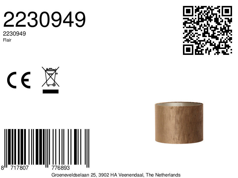 bruine-cilindervormige-fluwelen-lampenkap-light-living-flair-variant-image8a