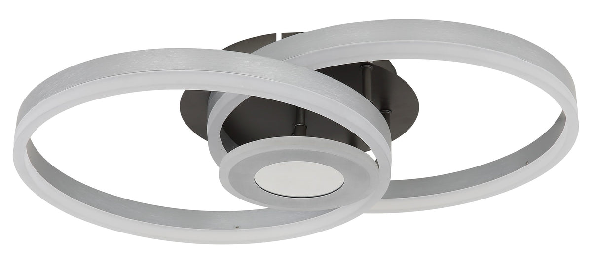 Střední hliníková LED stropní lampa – obrázek 1
