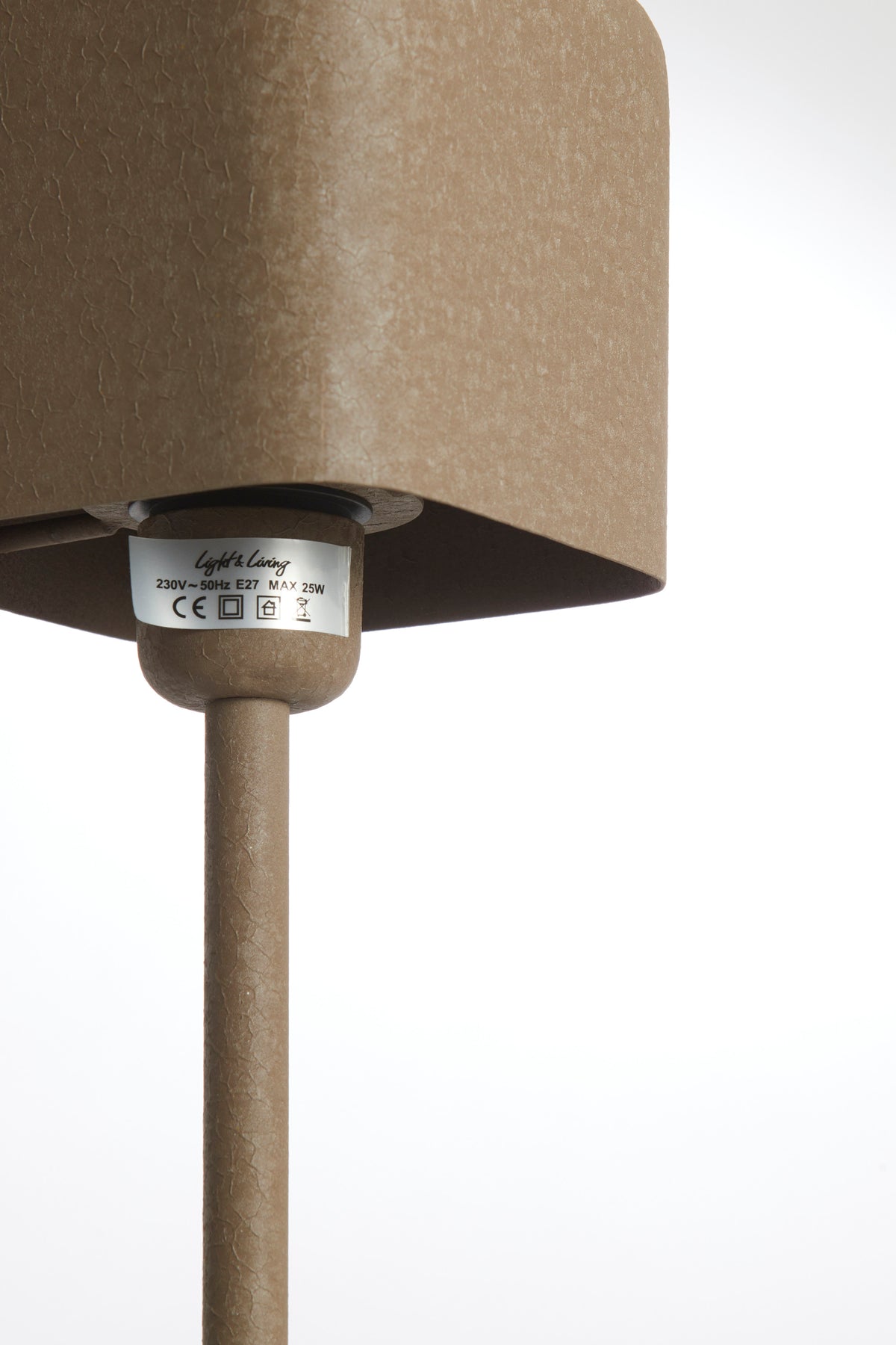 Majhna temnosmrečna kovinska namizna svetilka Light & Living Elenie – slika 1