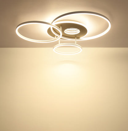 Luminária de teto de metal LED em tom de areia atemporal – imagem 6