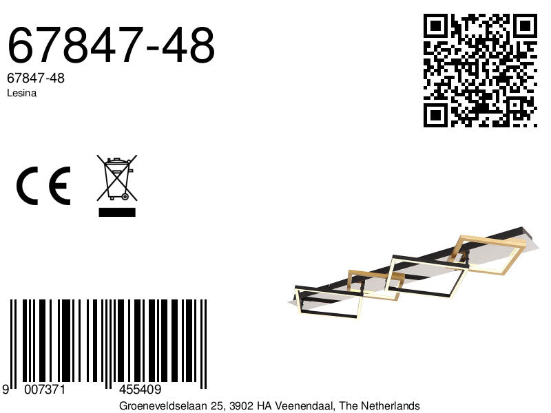 plafondlamp-zwart-goud-ruitvormen-4-lichts-globo-lesina-variant-image8a