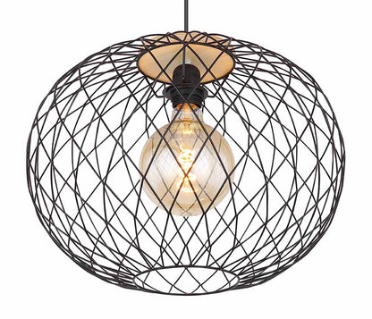 zwart-bruine-hanglamp-rasterkap-metaal-hout-globo-lacky-variant-image1