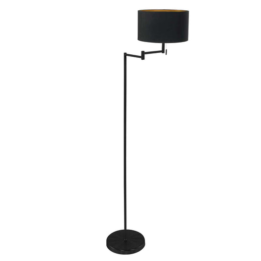 Industriálna stojaca lampa Mexlite Bella, čierna