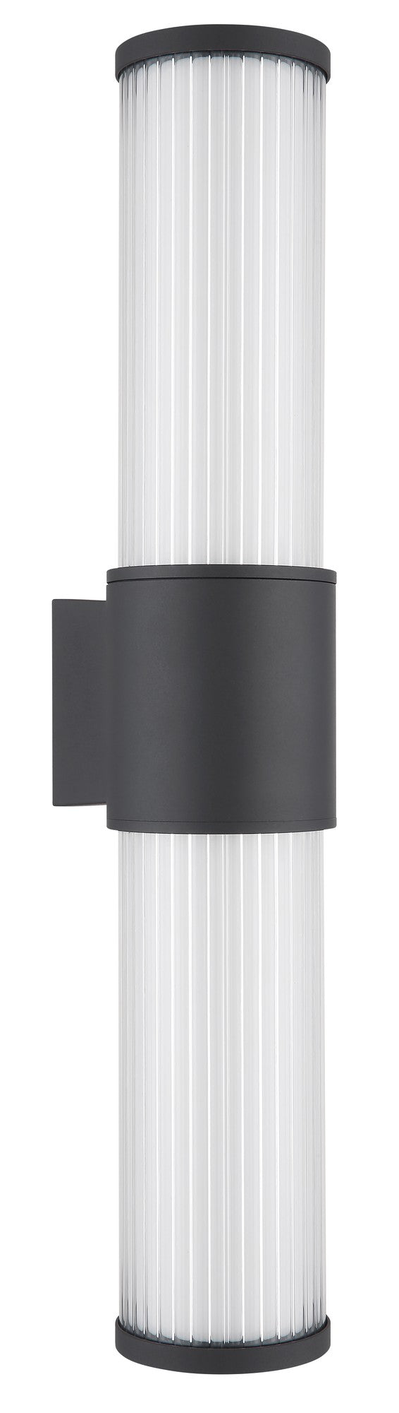 Grande lâmpada de parede exterior LED de alumínio na cor antracite – imagem 1