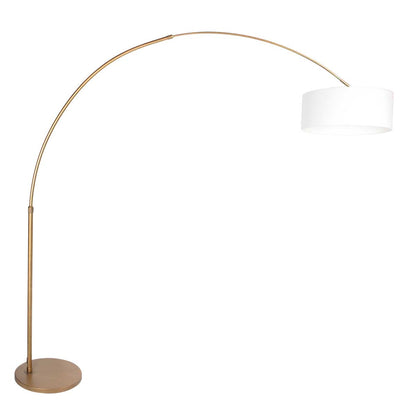 bronze-klassieke-booglamp-witte-stoffen-kap-steinhauer-sparkled-light-main-image