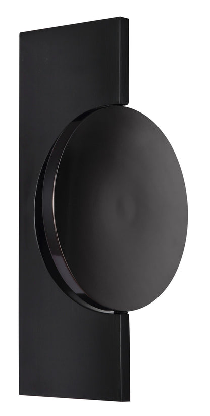 Grande lampada da parete LED in metallo gunmetal – immagine 1