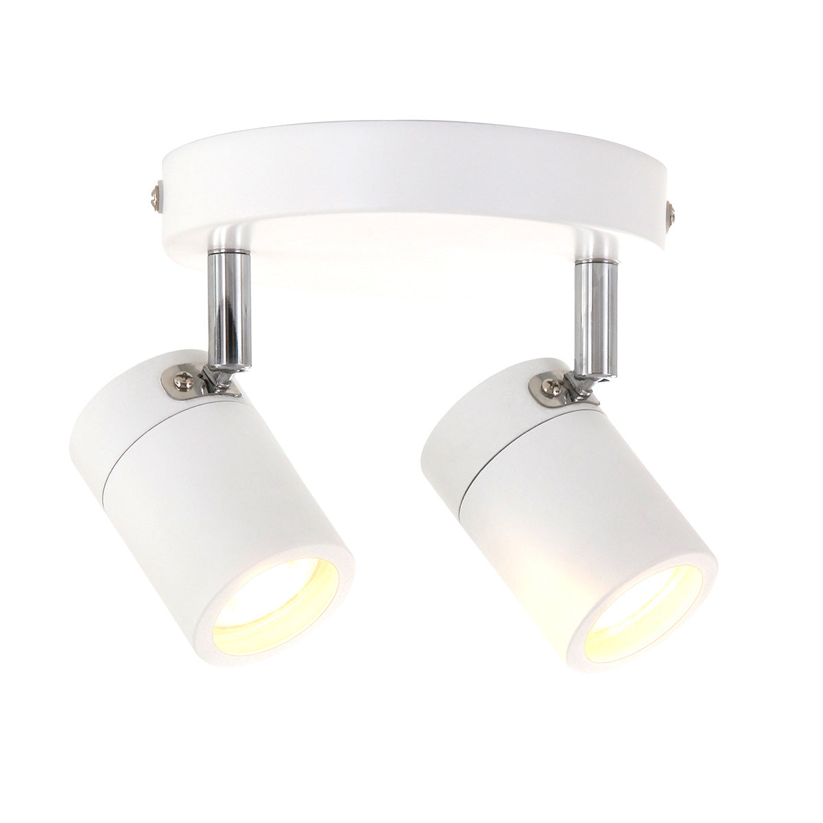 Модерен бял LED спот Mexlite Upround с 2 светлини – изображение 11