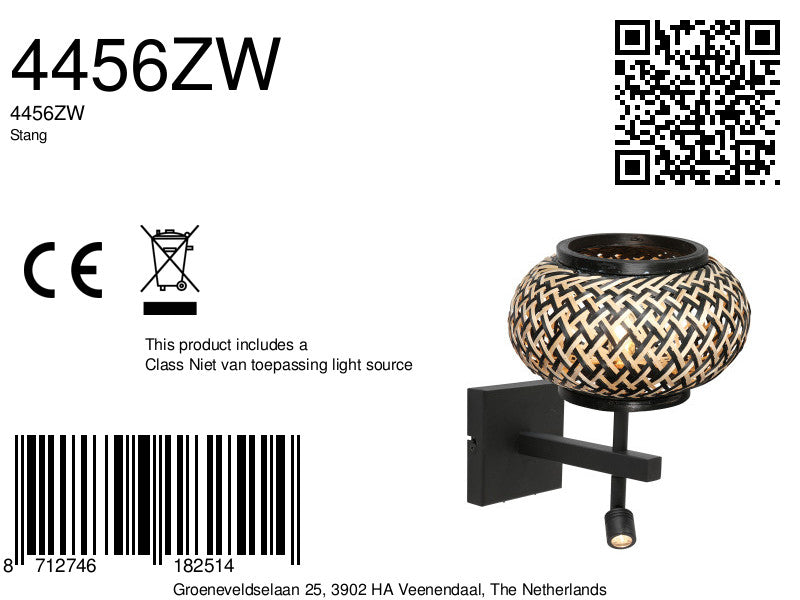 zwarte-wandlamp-met-bamboekap-en-leeslicht-steinhauer-stang-variant-image8a