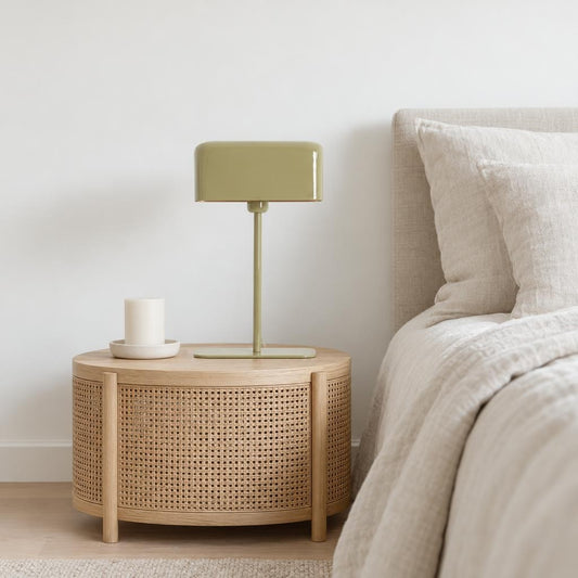 Stolní lampa Elenie taupe, retro kov | Light & Living – fotografie v interiéru