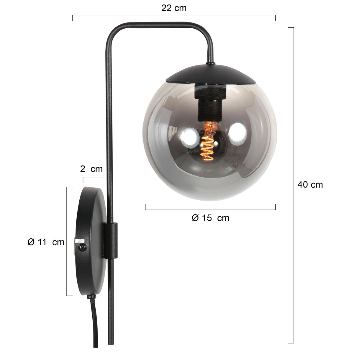 steinhauer-bollique-zwarte-wandlamp-met-grijs-rookglas-variant-image7
