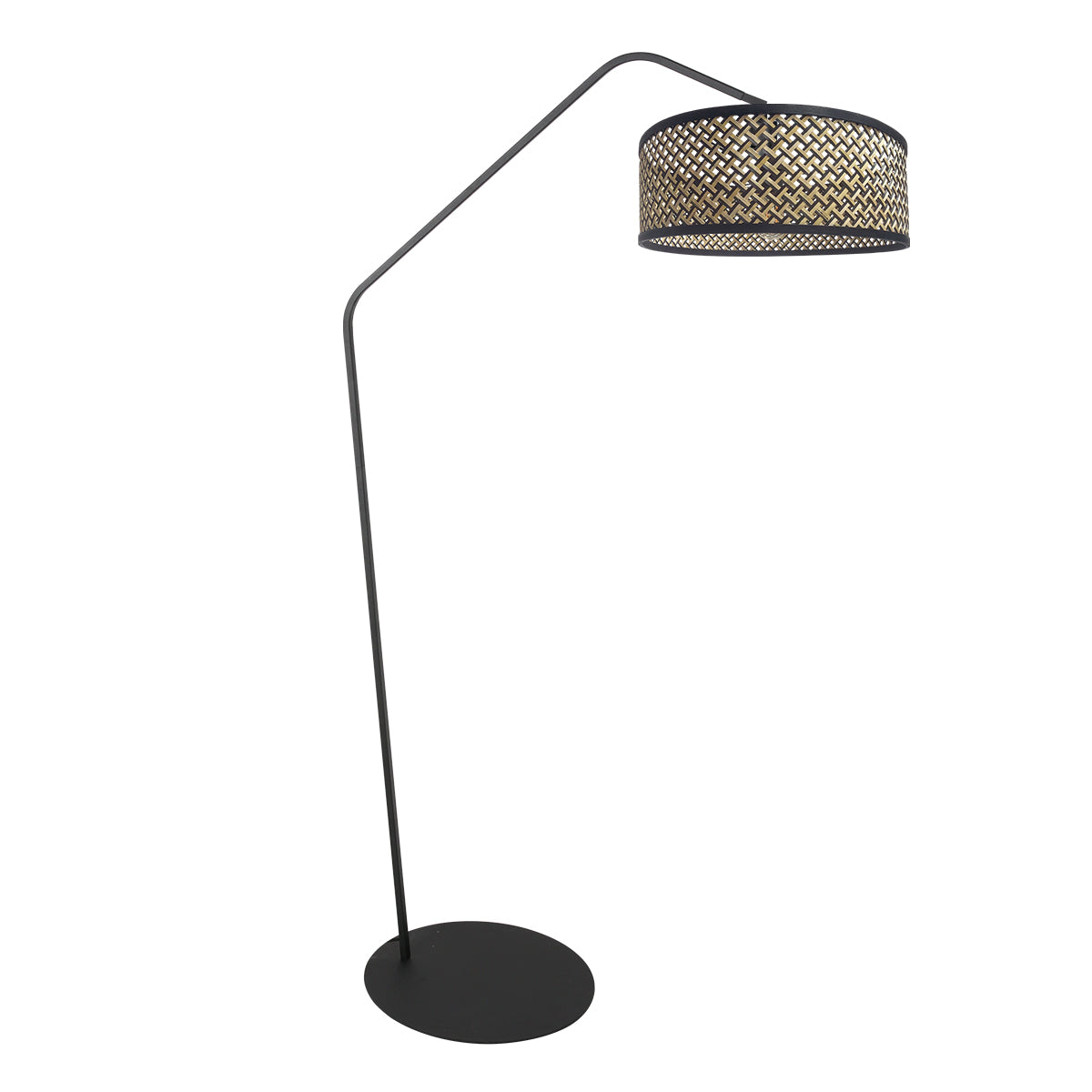 zwarte-vloerlamp-met-geweven-bamboe-kap-anne-lighting-zigzag-main-image