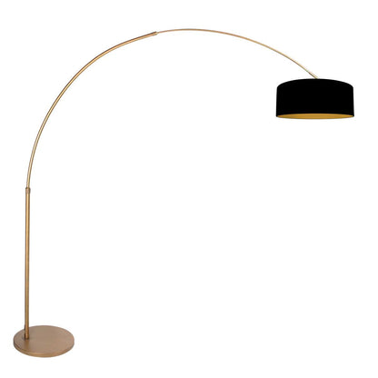 bronze-booglamp-klassiek-met-zwarte-kap-steinhauer-sparkled-light-main-image