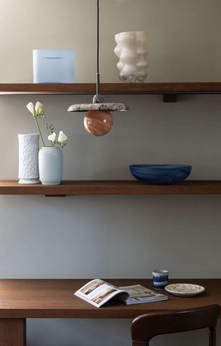 Grande lampada a sospensione in marmo marrone It's About RoMi Tivoli – immagine 9