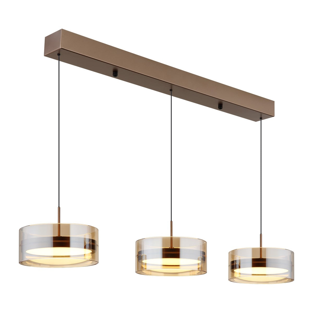 Grande lâmpada de pendurar LED na cor café