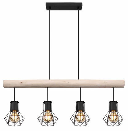 4-diamantkap-hanglamp-zwart-metaal-hout-globo-priska-variant-image1