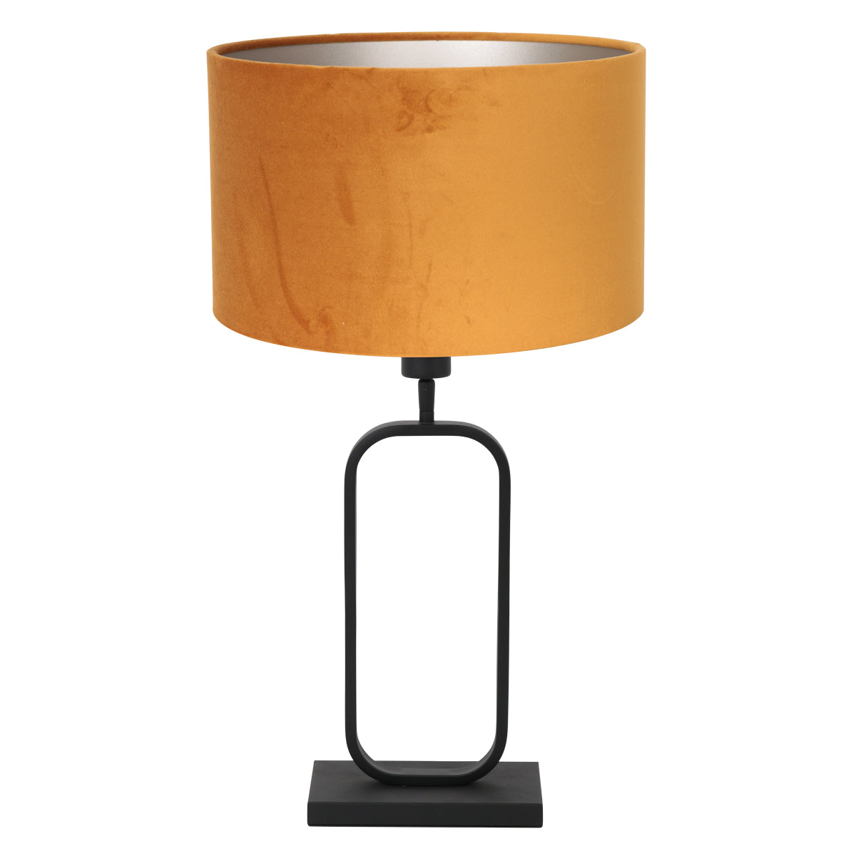 tafellamp-met-gouden-velours-kap-op-zwart-frame-steinhauer-stang-main-image