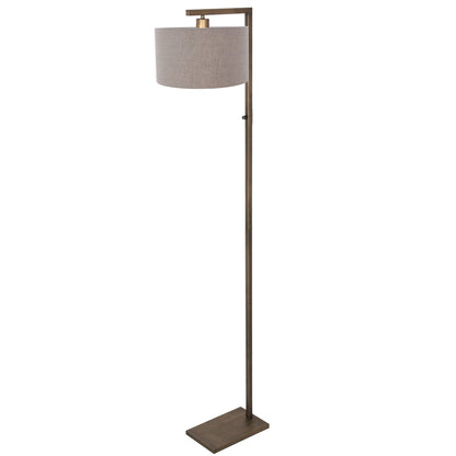 karaktervolle-bronzen-vloerlamp-met-grijs-linnen-steinhauer-stang-main-image