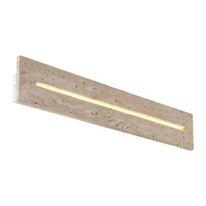 Lâmpada de parede LED grande de travertino branco atmosférica