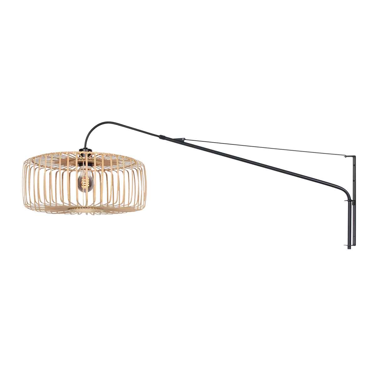 zwarte-lange-boogwandlamp-met-naturel-kap-steinhauer-elegant-classy-variant-image1