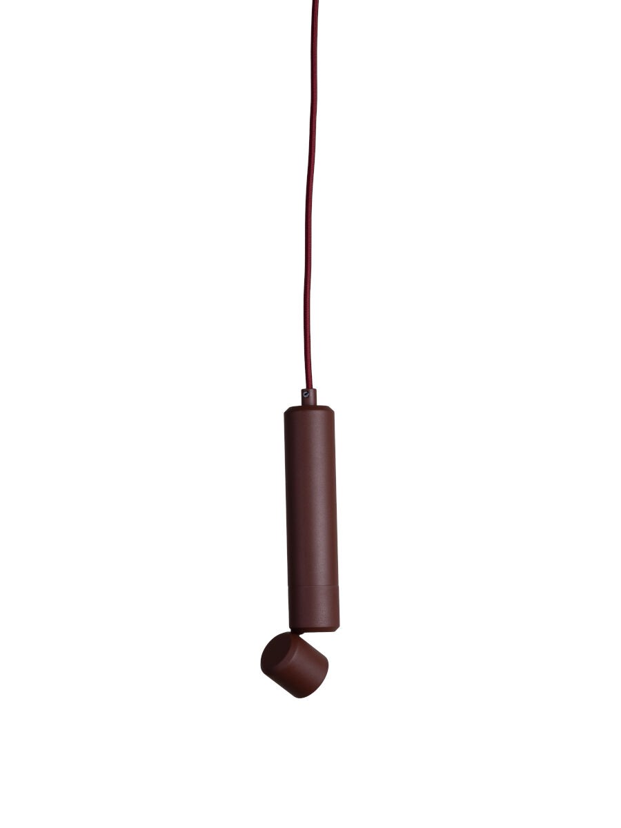 Bordeauxrode aluminium hanglamp met richtbare spot It's About RoMi Milan – afbeelding 2
