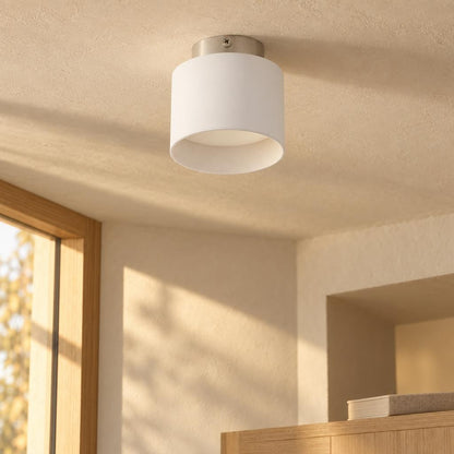 Globo Jenny White Aluminium LED Ceiling Light – lifestyle image