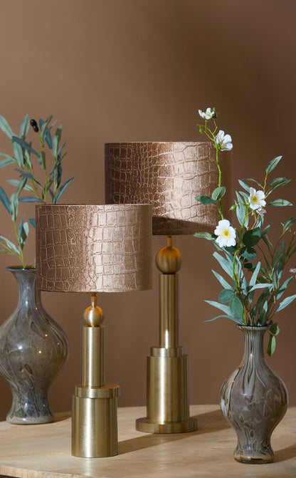 Piccolo piede lampada metallica dorata Light & Living Vivino – immagine 5