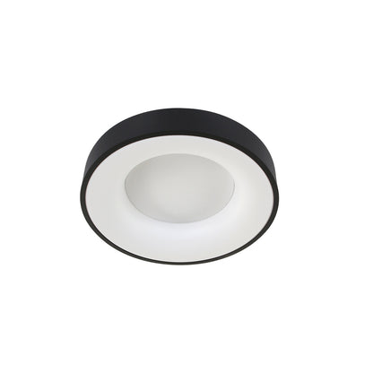 Модерен черен LED плафон Steinhauer Ringlede Ø38 см – изображение 12